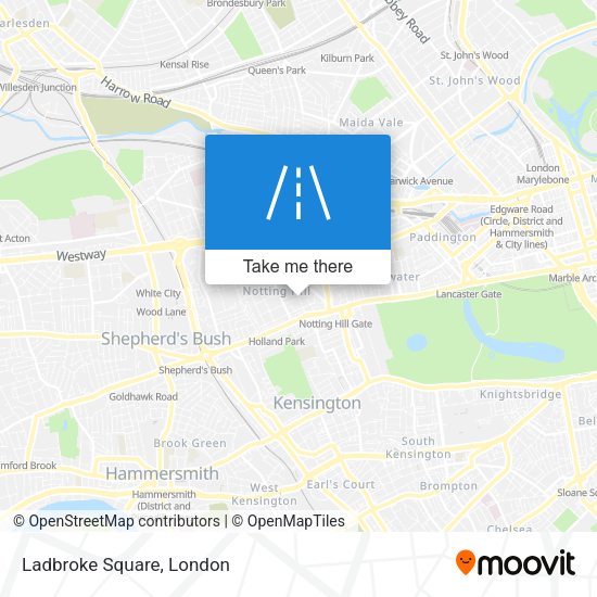 Ladbroke Square map