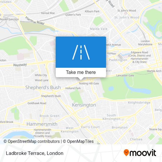 Ladbroke Terrace map