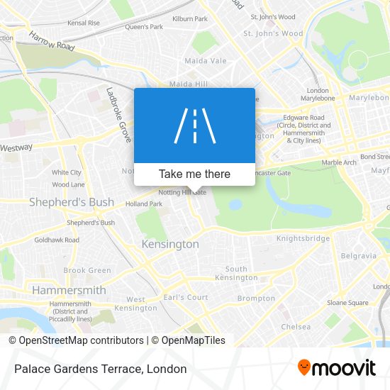 Palace Gardens Terrace map