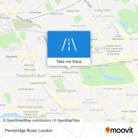 Pembridge Road map