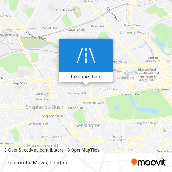 Pencombe Mews map