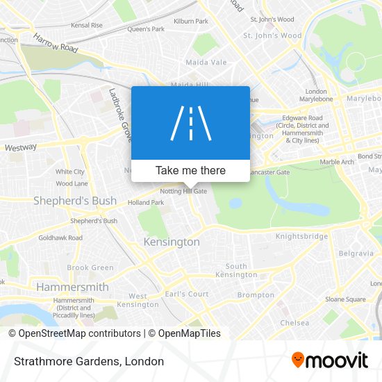 Strathmore Gardens map