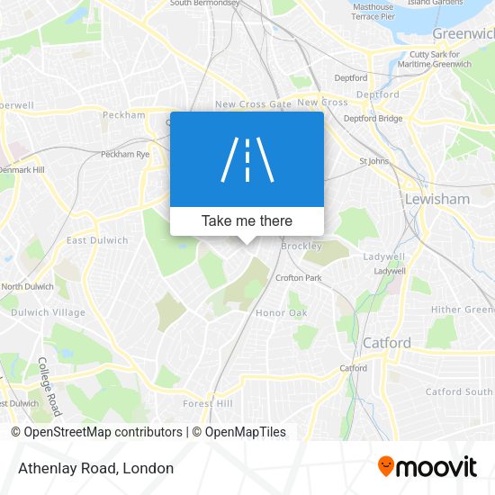 Athenlay Road map