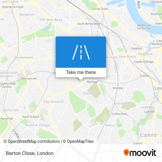 Barton Close map