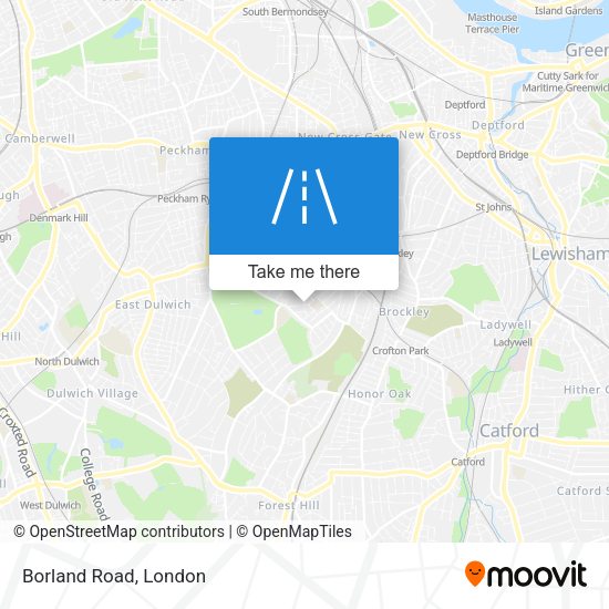 Borland Road map