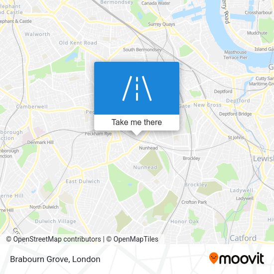 Brabourn Grove map