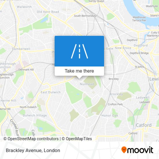 Brackley Avenue map