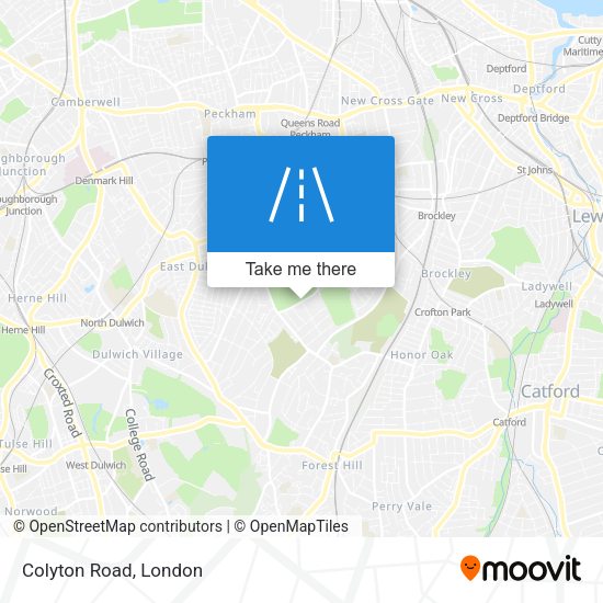 Colyton Road map