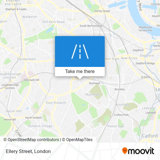 Ellery Street map