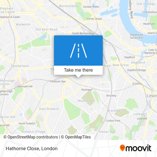 Hathorne Close map