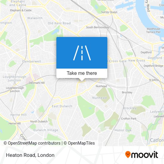 Heaton Road map