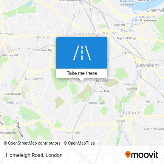 Homeleigh Road map