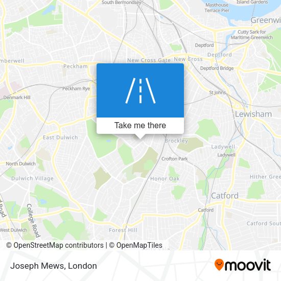 Joseph Mews map