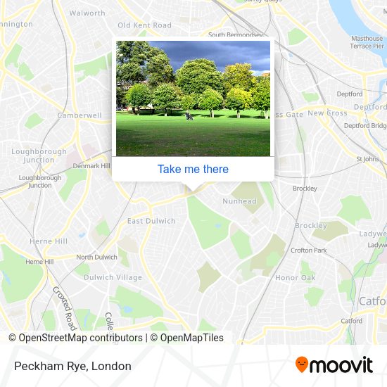 Peckham Rye map