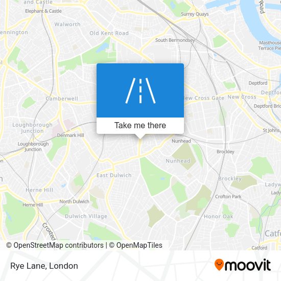 Rye Lane map