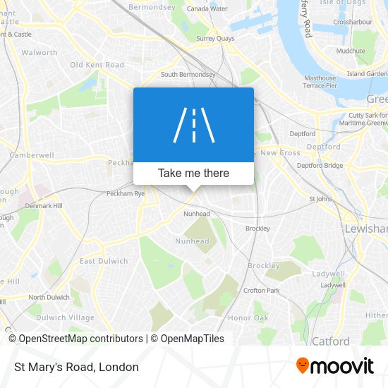 St Mary's Road map