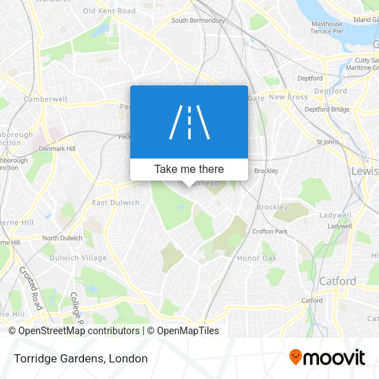 Torridge Gardens map