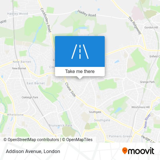 Addison Avenue map