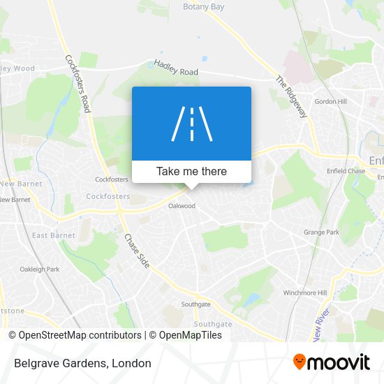 Belgrave Gardens map