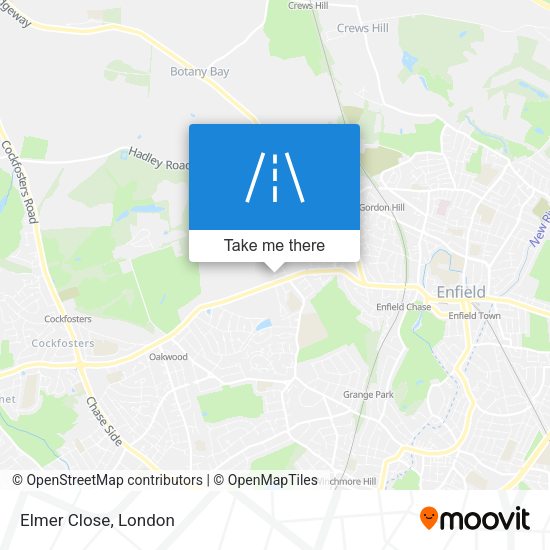 Elmer Close map
