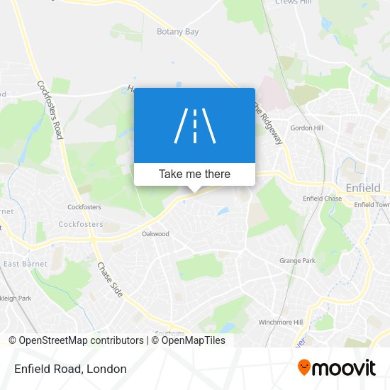 Enfield Road map