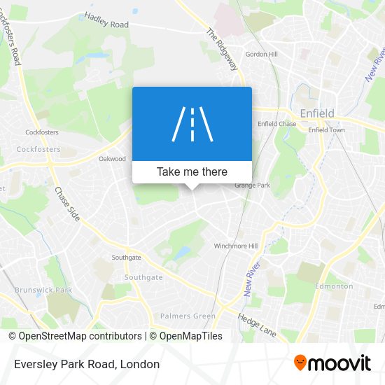 Eversley Park Road map