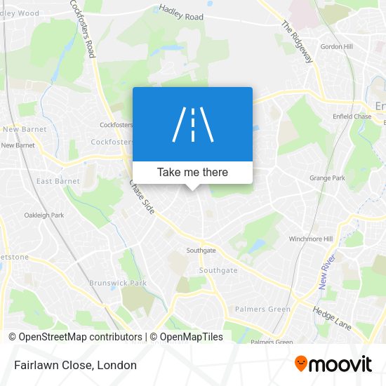 Fairlawn Close map