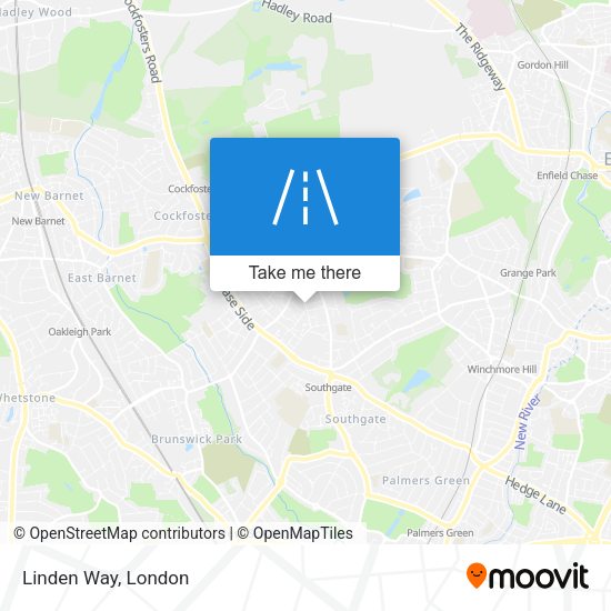 Linden Way map