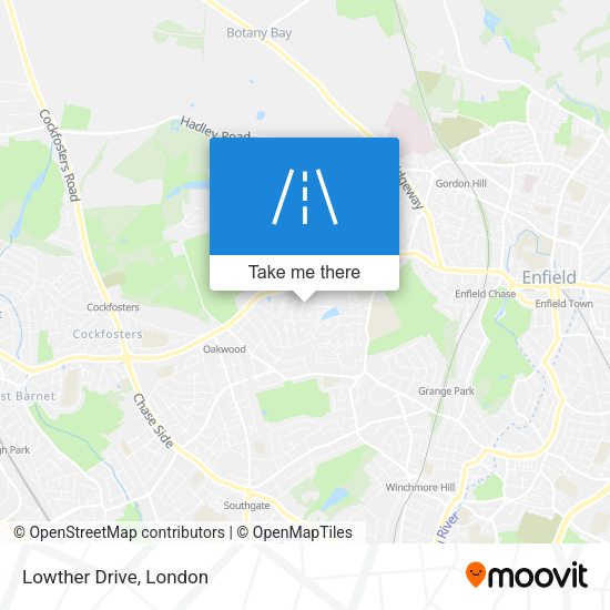 Lowther Drive map