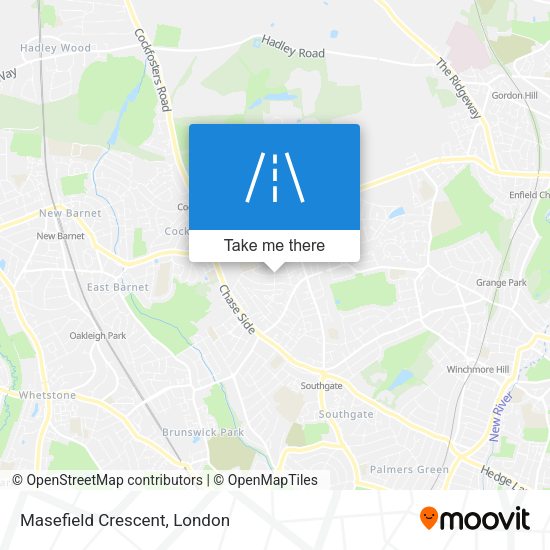 Masefield Crescent map