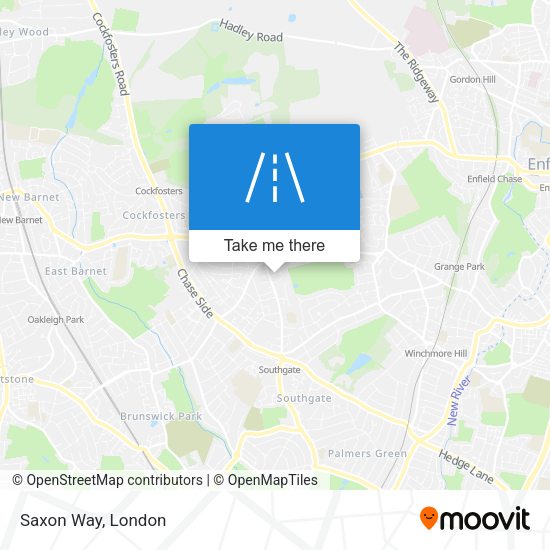 Saxon Way map