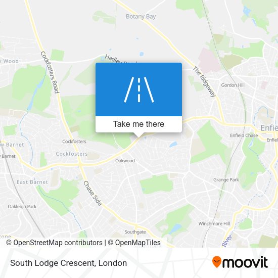 South Lodge Crescent map