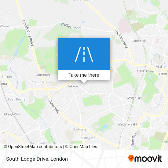 South Lodge Drive map