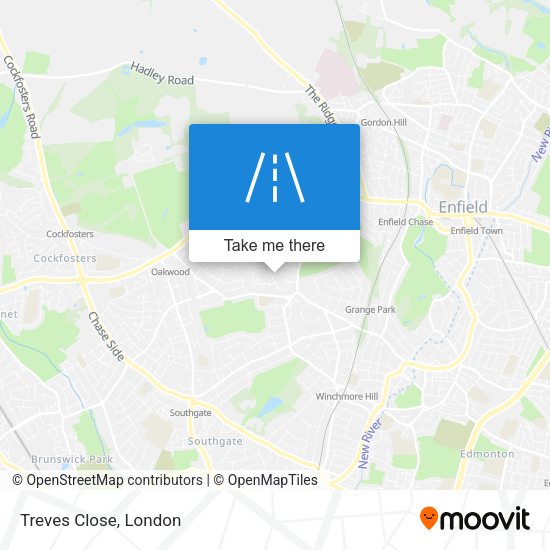 Treves Close map