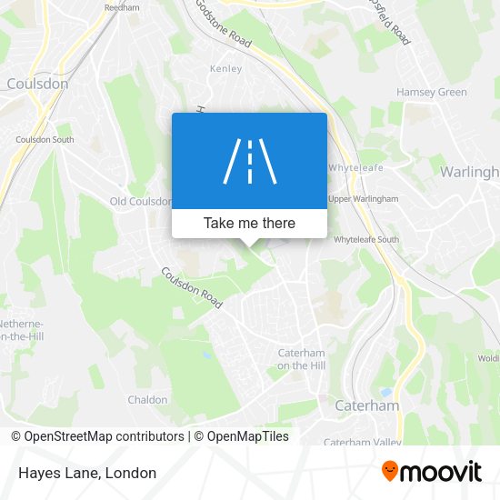 Hayes Lane map