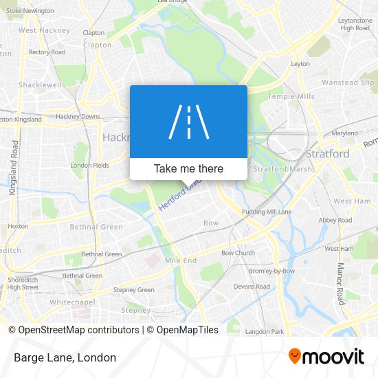 Barge Lane map