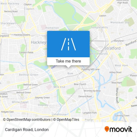 Cardigan Road map