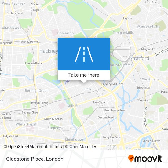 Gladstone Place map