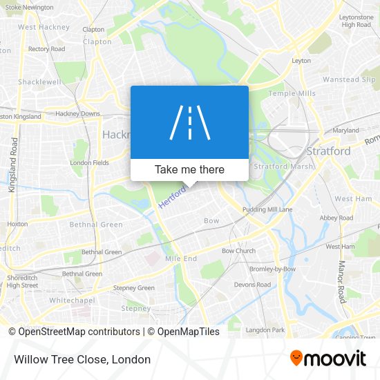 Willow Tree Close map
