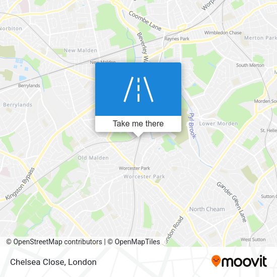 Chelsea Close map