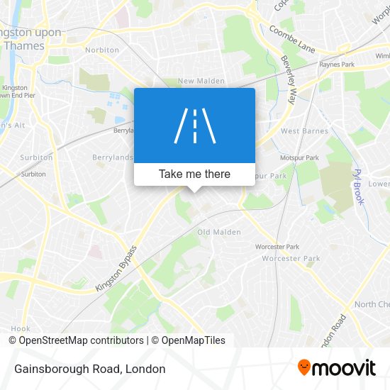 Gainsborough Road map