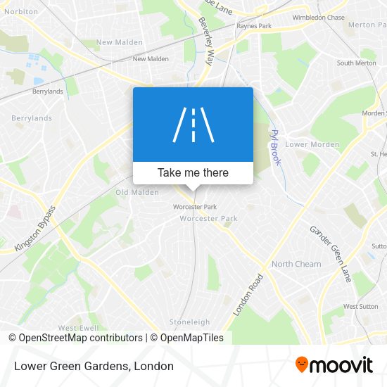 Lower Green Gardens map
