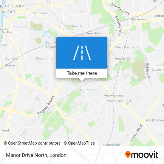 Manor Drive North map