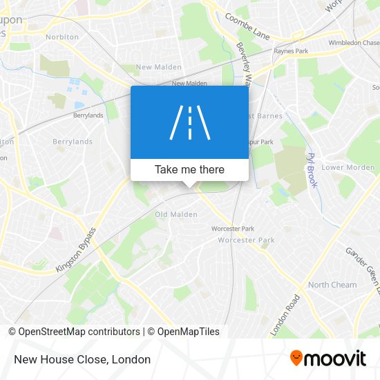 New House Close map