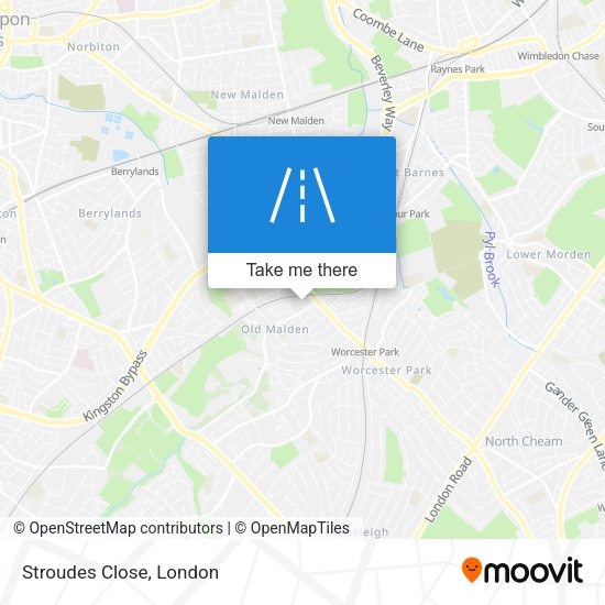 Stroudes Close map