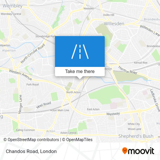 Chandos Road map