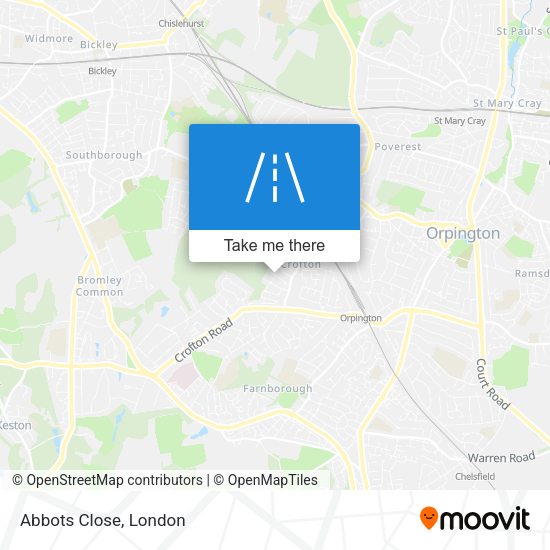 Abbots Close map