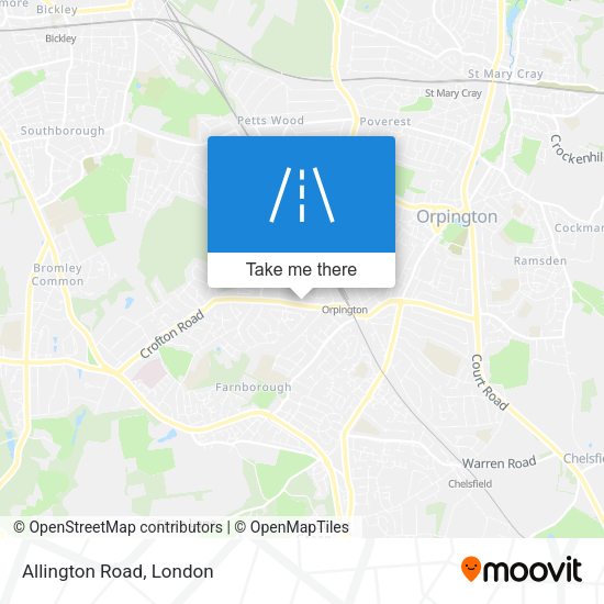 Allington Road map