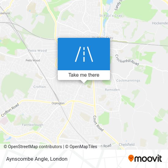 Aynscombe Angle map