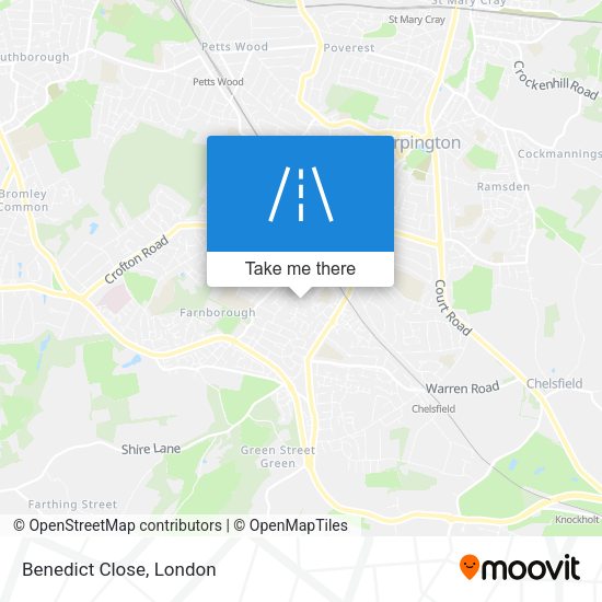 Benedict Close map